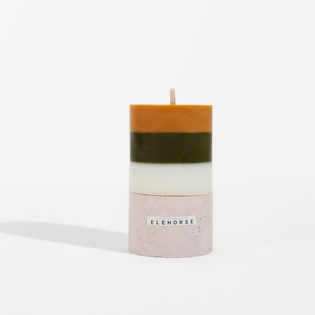 Classic Ice Flower Wax Cylindrical Scented Candle